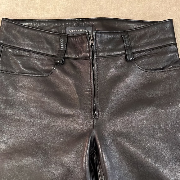 Banana Republic Pants - Banana Republic Leather Pants Size 0